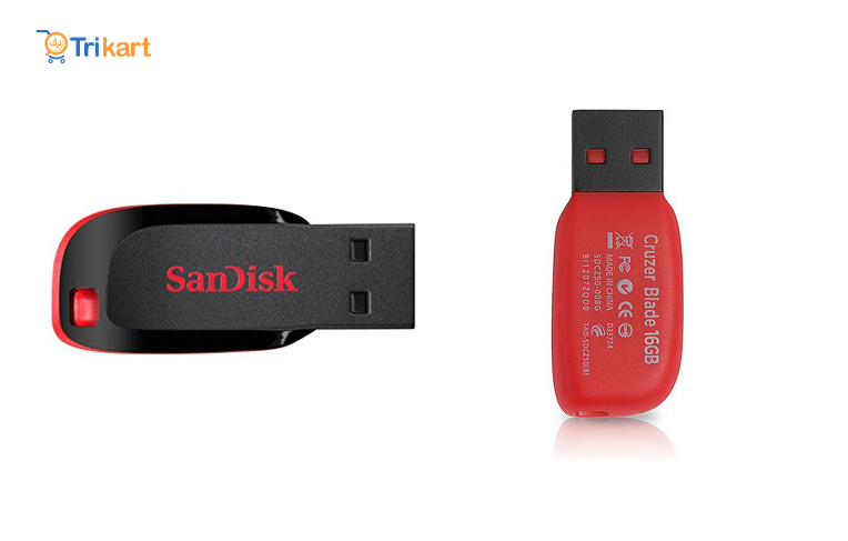 Sandisk Cruzer Blade Storage 16 GB USB Flash Drive