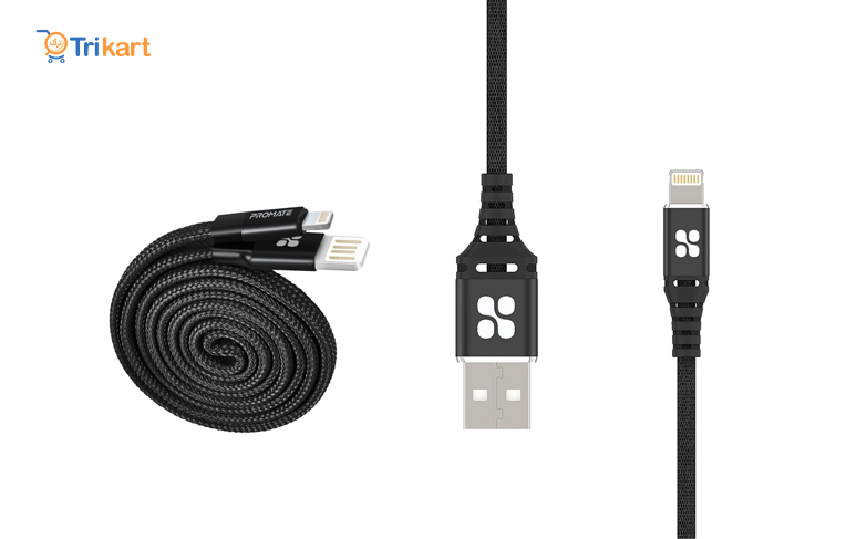 Promate Power Data Cable with Lightning Connector