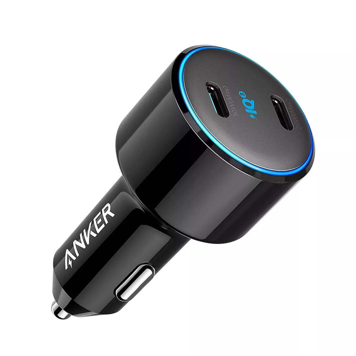 Anker PowerDrive+ III Duo 48W Car Charger with 2 USB-C PowerIQ 3.0 Ports -  Black - Anker Kuwait