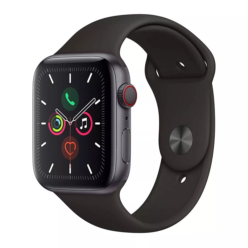 Buy Apple Watch Series 5 44mm Space Gray Aluminum Black Sport Band