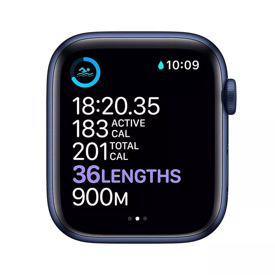 Buy Apple Watch Series 6 44mm Blue Aluminum Deep Navy Sport Band