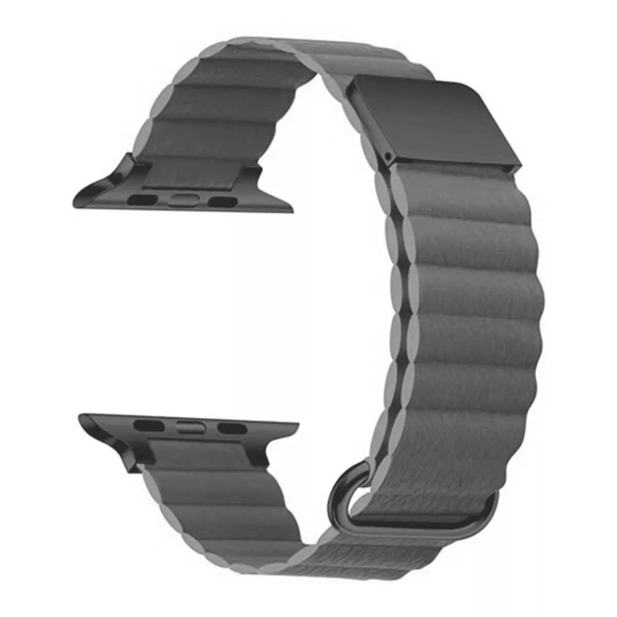 Buy Magnetic Leather Strap for Apple watch 42 44 45MM in Kuwait