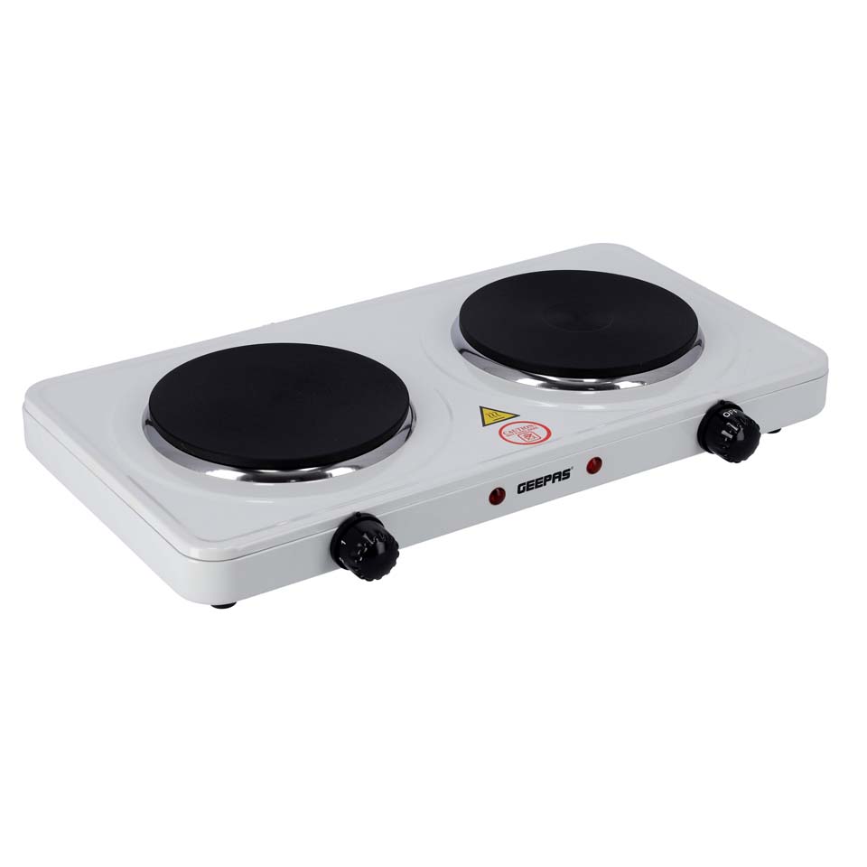 Geepas 1000W Single Hot Plate for Flexible & Precise Table Top Cooking -  Cast Iron Heating Plate (