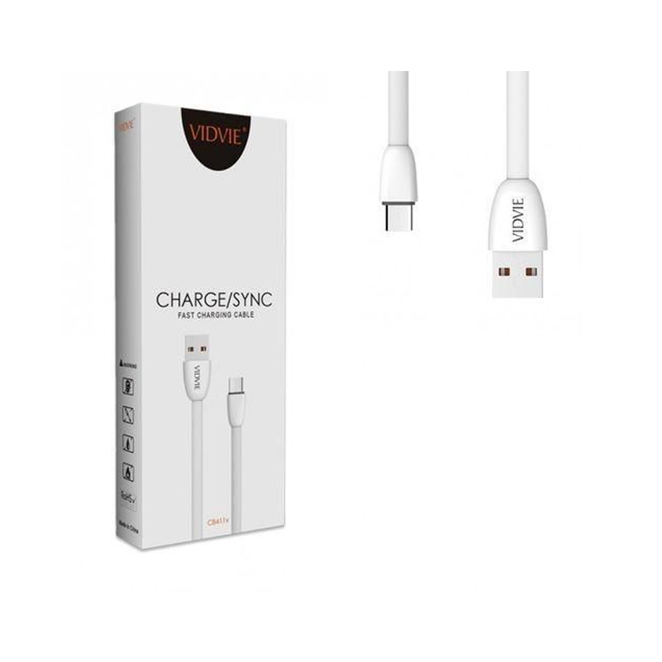 Buy Vidvie cb411i USB Cable Micro White in Kuwait