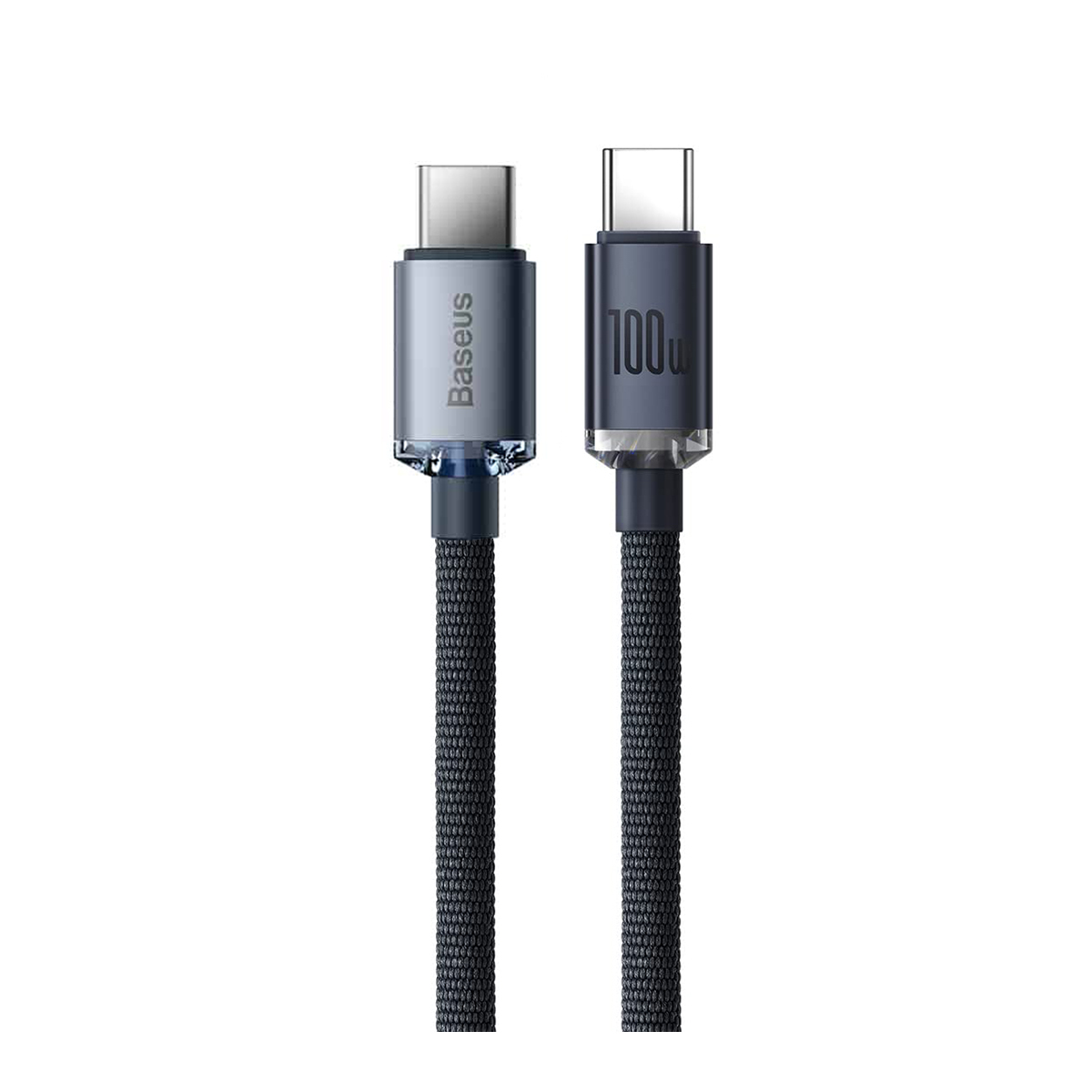 Buy Baseus Crystal Shine Series Fast Charging Cable Type C To Type C W M Black In Kuwait