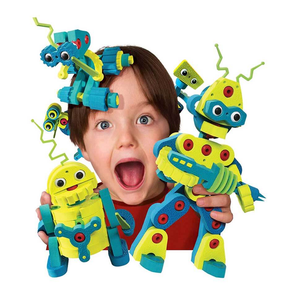 Buy Bloco Toys Robot Invasion STEM Toy 5 DIY Robots Modular