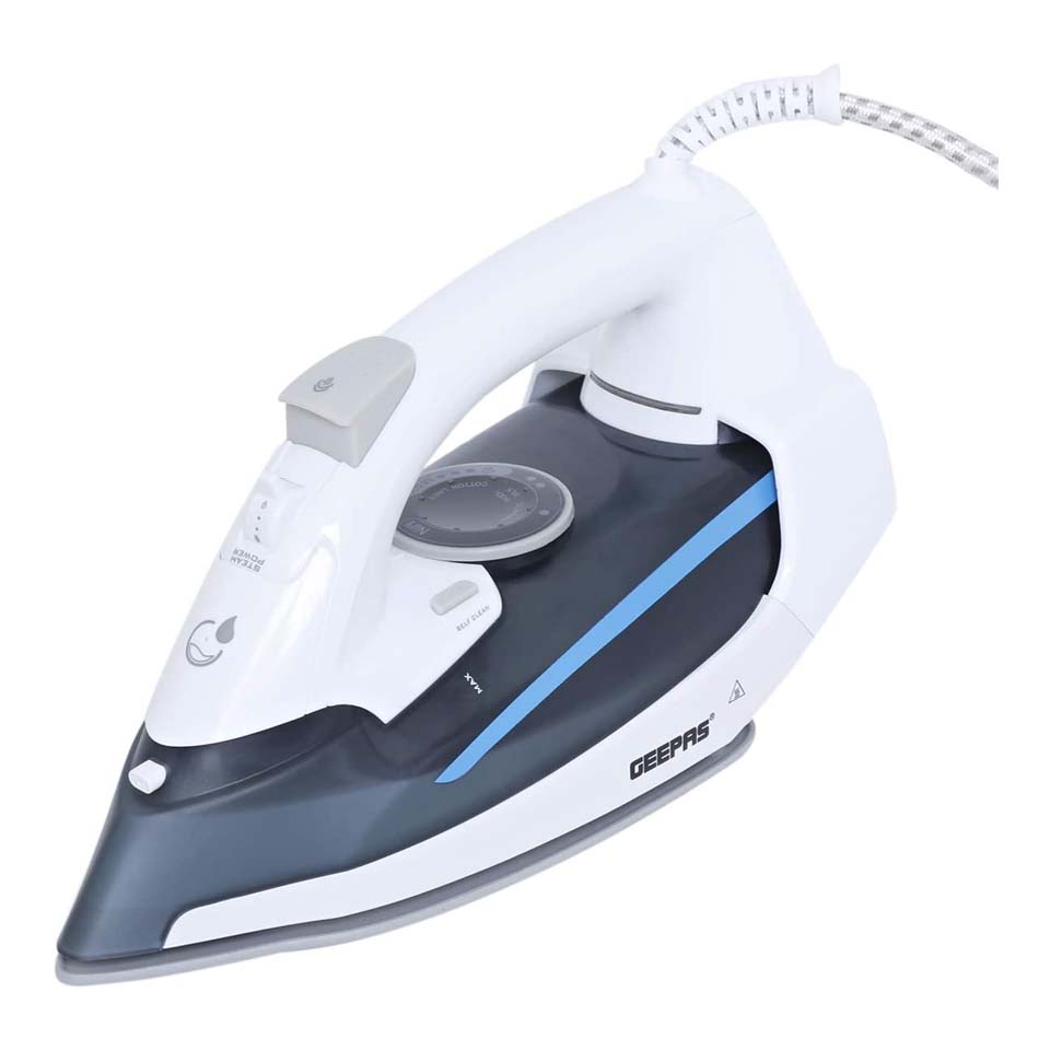 Buy Geepas 2400W Steam Iron for Crisp Ironed Clothes GSI7788 in Kuwait