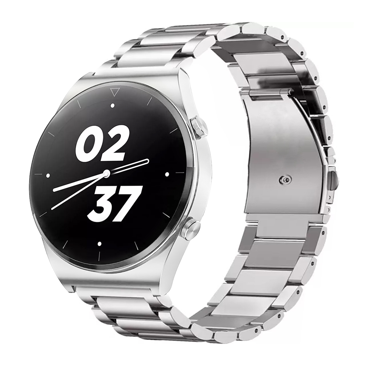 Buy GTab GT3 Pro Stainless Steel Strap Smartwatch - Silver in Kuwait