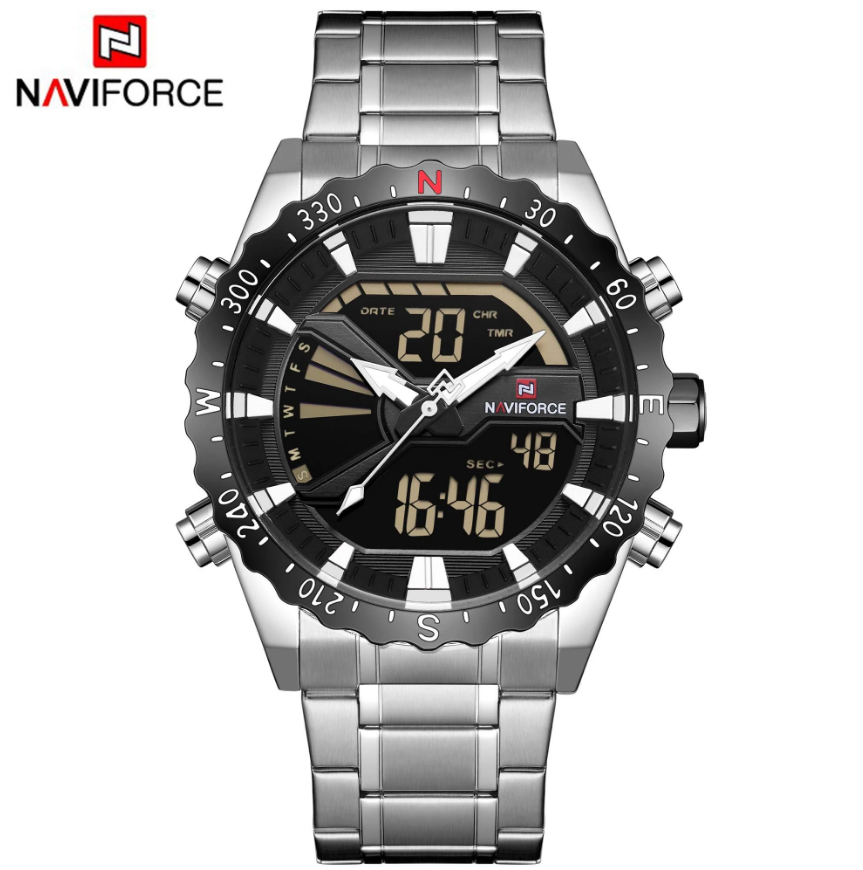 Buy Naviforce NF9136 Casual Sport Watch Digital Quartz Watch in Kuwait