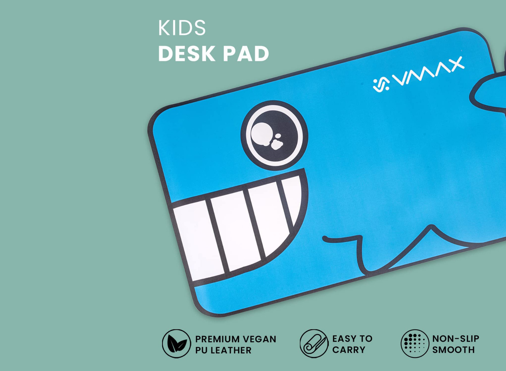 VMax Premium Leather Kids Deskpad VIM300 - Blue - 7MD STORE GENERAL