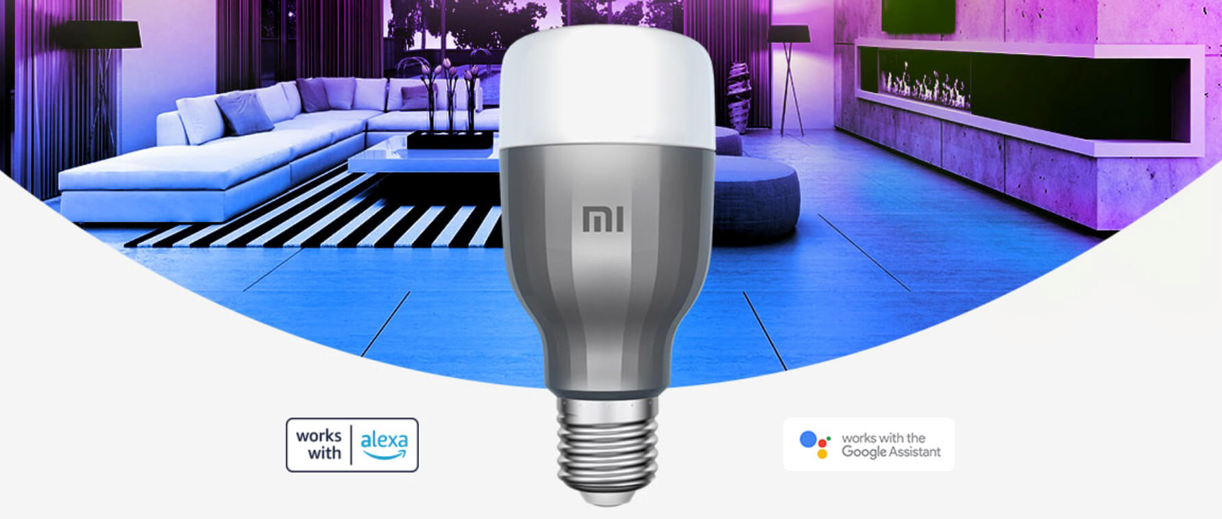 Buy Xiaomi Mi Smart LED Bulb 60W (White & Color) 2 Pack in Kuwait