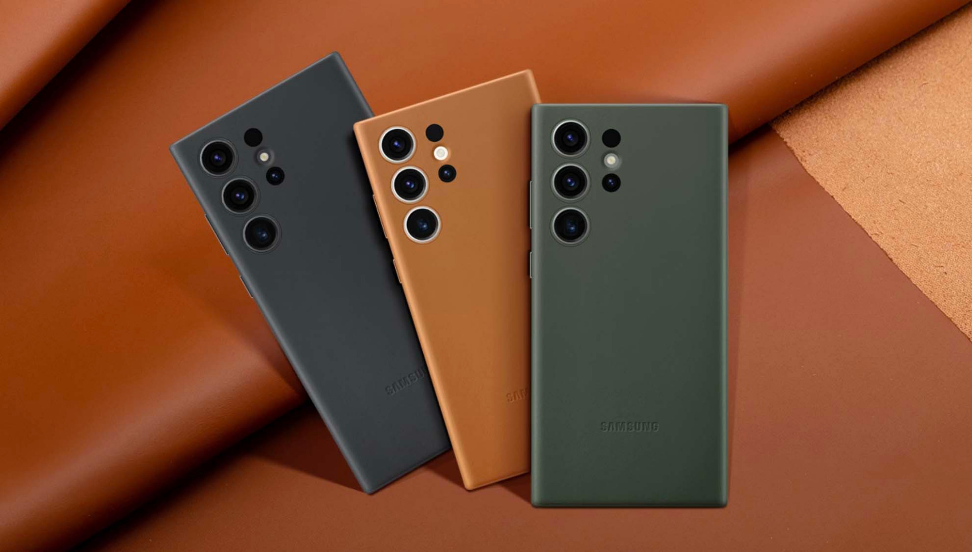 Buy Samsung Galaxy S23 Ultra Leather Case Black in Kuwait