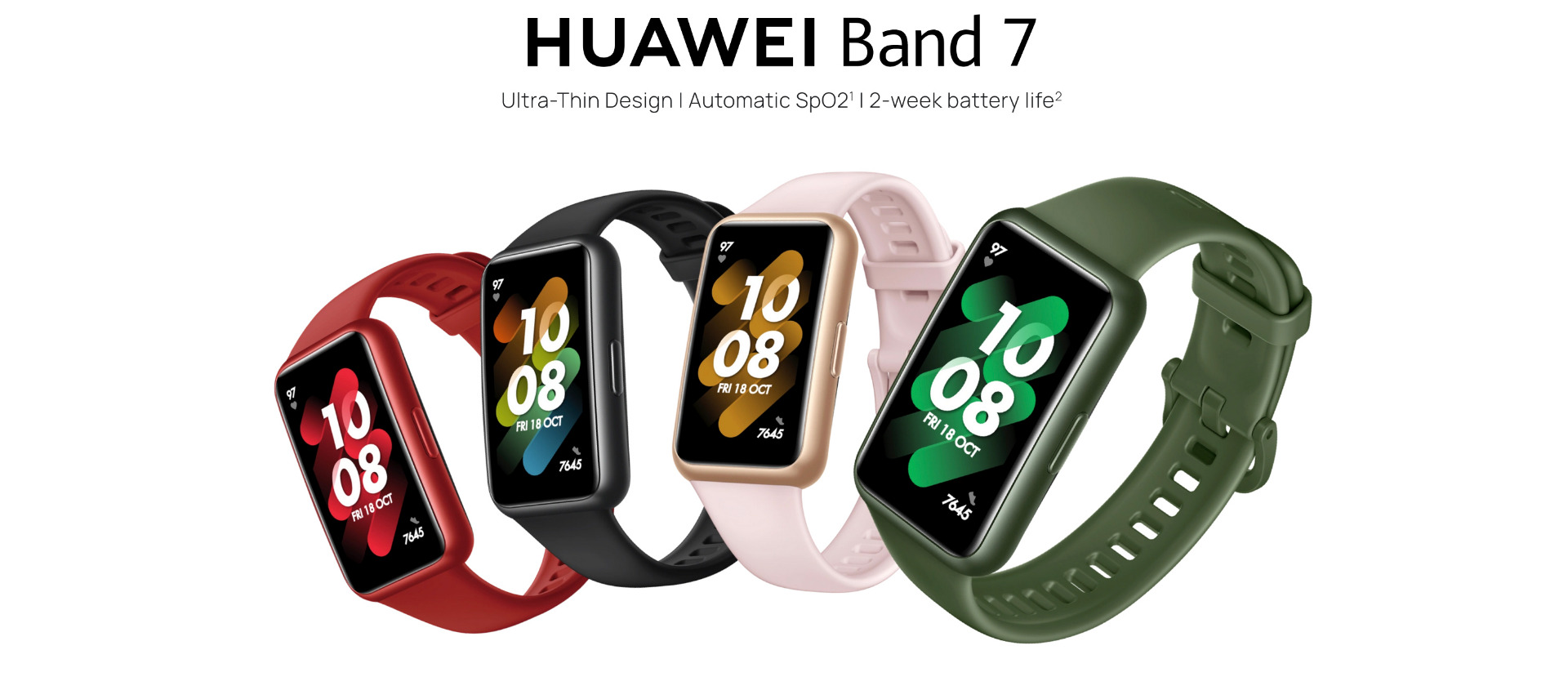 Huawei Band 7 AMOLED FullView Display - Nebula Pink