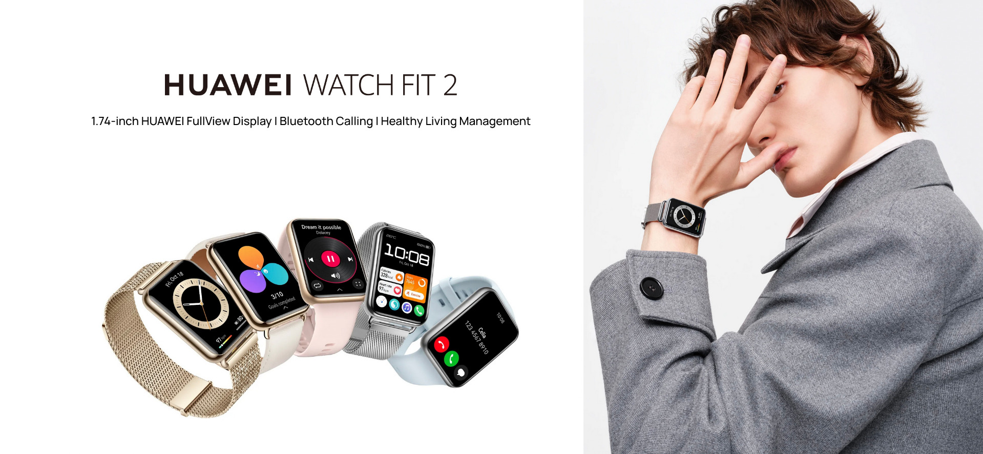 Watch Huawei Watch Fit 2 Active Edition Sakura Pink