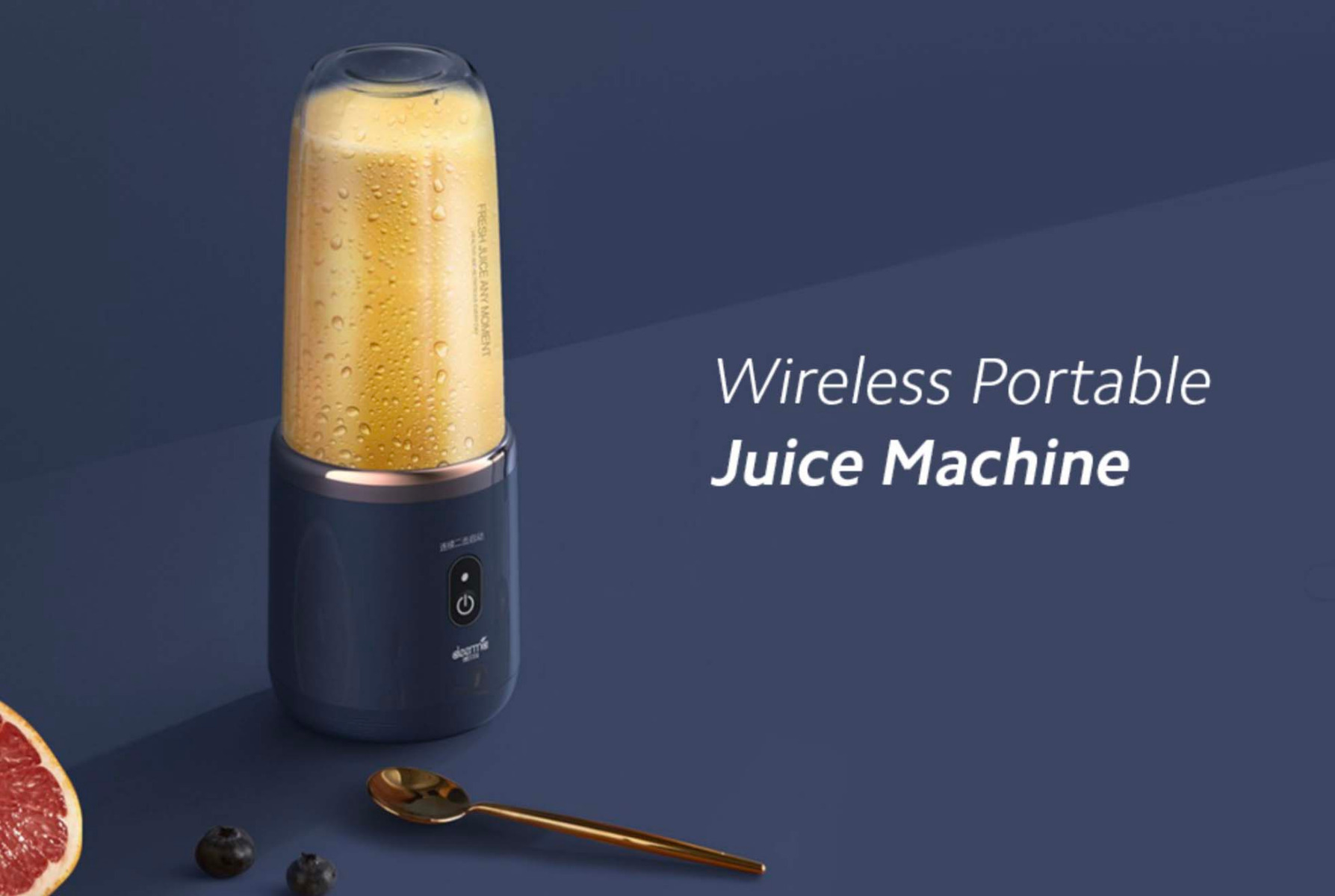 Buy Deerma Mini Juicer Blender NU06 Navy Blue in Kuwait